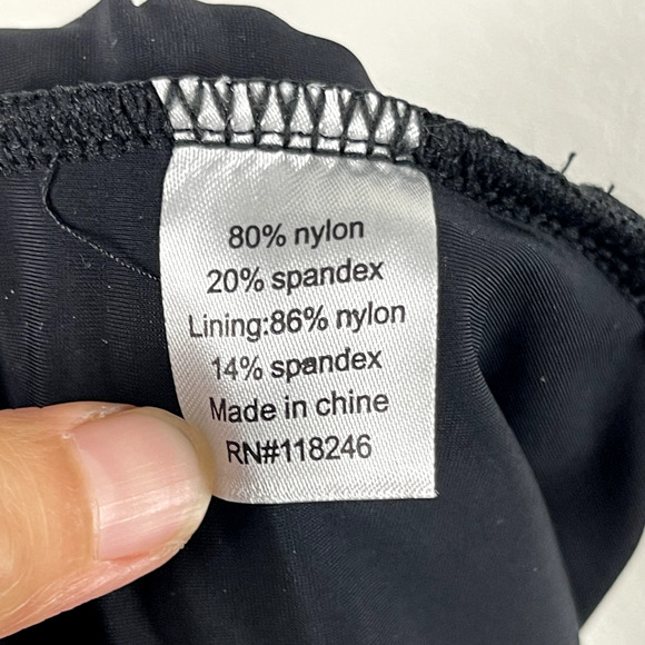 Cabana Life One Piece Swimsuit Womens XL Black Zip Front Pockets UPF 50 NWT - Picture 15 of 16